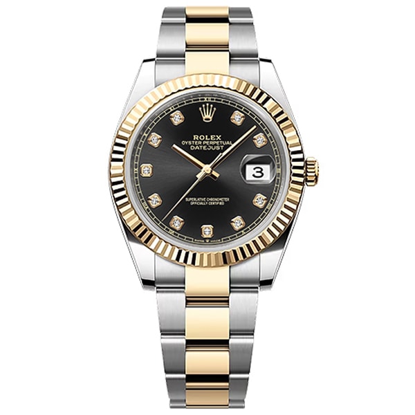 ROLEX 126333G Watch - ROLEX Datejust 41 Jubilee Black - Luxury Swiss Watch with Gold and Steel Finish