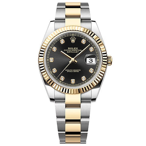 ROLEX 126333G Watch - ROLEX Datejust 41 Jubilee Black - Luxury Swiss Watch with Gold and Steel Finish
