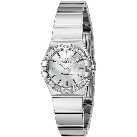 OMEGA 123.15.24.60.05.002 Ladies Constellation White Pearl Swiss Luxury Watch 5 Year Warranty Classic Design