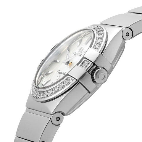 OMEGA 123.15.24.60.05.002 Ladies Constellation White Pearl Swiss Luxury Watch 5 Year Warranty Classic Design