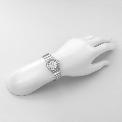 OMEGA 123.15.24.60.05.002 Ladies Constellation White Pearl Swiss Luxury Watch 5 Year Warranty Classic Design