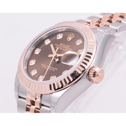 ROLEX 279171G Watch - ROLEX Datejust 28 BRN 5-Link Bracelet Chocolate - Luxury Swiss Watch [Parallel Import] (Image 2)