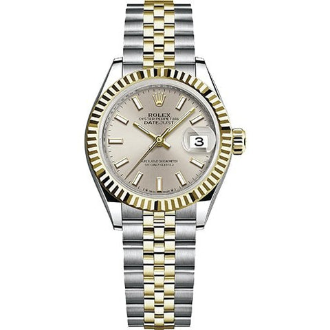 ROLEX 279173 Watch - ROLEX Datejust 28mm Champagne Roman Dial 5-Link Bracelet - Luxury Swiss Watch