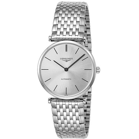 LONGINES L4.908.4.72.6 Grand Classic Men's Watch with Elegant Design, Swiss Quartz Movement, Water Resistant and Timeless Style