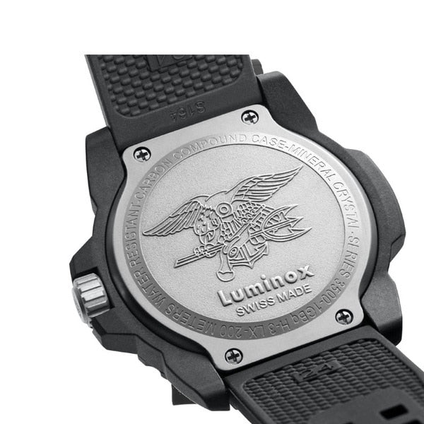 LUMINOX 3501.BO Watch - Navy SEAL BKOUT QT Rubber Watch | Durable & Water-Resistant Timepiece (Image 3)