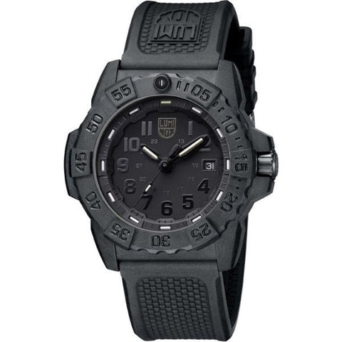 LUMINOX 3501.BO Watch - Navy SEAL BKOUT QT Rubber Watch | Durable & Water-Resistant Timepiece (Image 5)