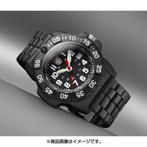 LUMINOX 3502 Watch - Navy SEAL BK QT Carbon Belt [Parallel Import] (Image 4)