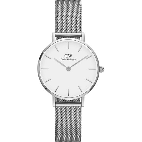 Daniel Wellington DW00100220 Watch - Daniel Wellington PETITE STERLING 28mm Silver Watch - Elegant Timepiece for Women