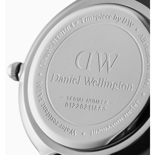 Daniel Wellington DW00100220 Watch - Daniel Wellington PETITE STERLING 28mm Silver Watch - Elegant Timepiece for Women (Image