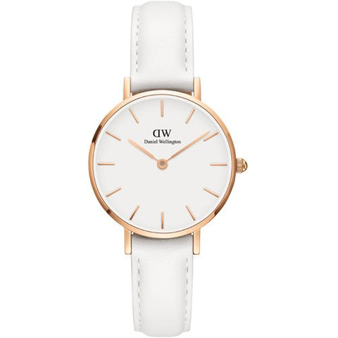 Daniel Wellington DW00100249 Elegant Petite Bondi Rose Gold 28mm Classic Design Durable Leather Strap Water Resistant