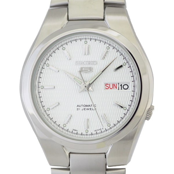 SEIKO SNK601K1 Watch - 5 Automatic Movement Silver Stainless Steel Bracelet Classic Design Watch