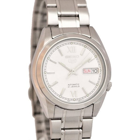 SEIKO SNKL51K1 Watch - Seiko 5 Automatic Silver - Stylish Men's Watch with Day-Date Function and Durable Design