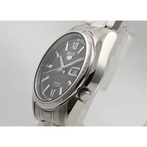 SEIKO SNKL55K1 Watch - Automatic Movement Black Dial Stainless Steel Bracelet Men's Watch Classic Design Water Resistant (Ima