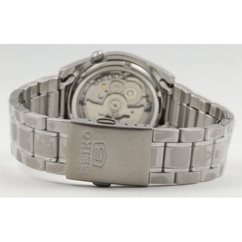 SEIKO SNKL55K1 Watch - Automatic Movement Black Dial Stainless Steel Bracelet Men's Watch Classic Design Water Resistant (Ima