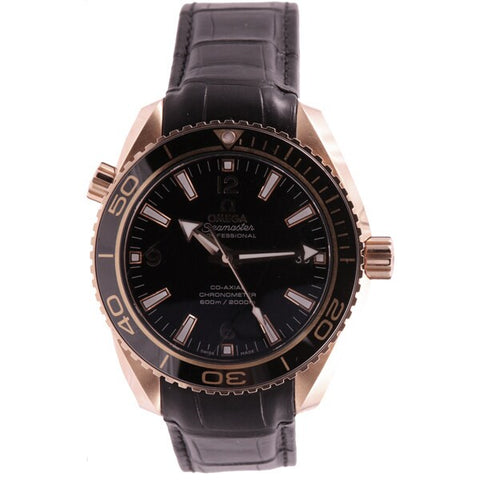 OMEGA 232.63.42.21.01.001 Seamaster Planet Ocean Black Dive Watch with Automatic Movement, 600m Water Resistance and Stylish Ceramic Bezel