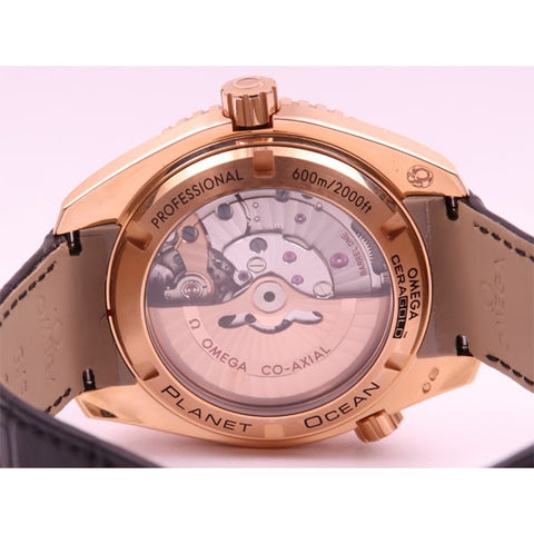 OMEGA 232.63.42.21.01.001 Seamaster Planet Ocean Black Dive Watch with Automatic Movement, 600m Water Resistance and Stylish Ceramic Bezel