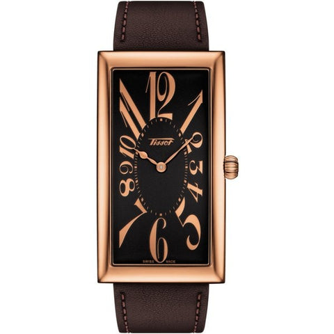 TISSOT T117.509.36.052.00 Watch - Heritage Banana Black PVD Calf Leather 2 Year Warranty Classic Design Men's Watch