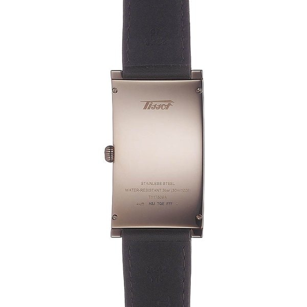 TISSOT T117.509.36.052.00 Watch - Heritage Banana Black PVD Calf Leather 2 Year Warranty Classic Design Men's Watch (Image 9)