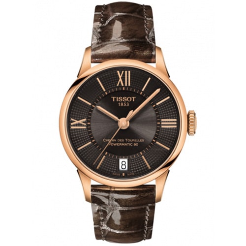 TISSOT T0992073644800 Watch - CHEMIN DES TOURELLES Classic Design Swiss Automatic Water Resistant Men's Watch with 2 Year