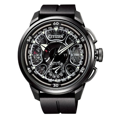 CITIZEN CC7005 16F Men's Satellite Wave GPS Eco Drive Watch with Black/White Design, Advanced Timekeeping, and Global Coverage