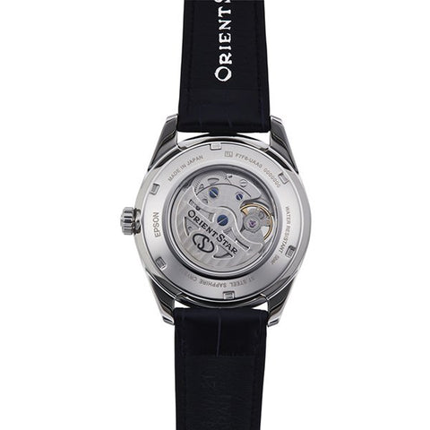 ORIENT RK HJ0005L Men's Orient Star Contemporary Slim Skeleton Watch with Automatic Movement, Transparent Dial, and Elegant Design for Timeless Style