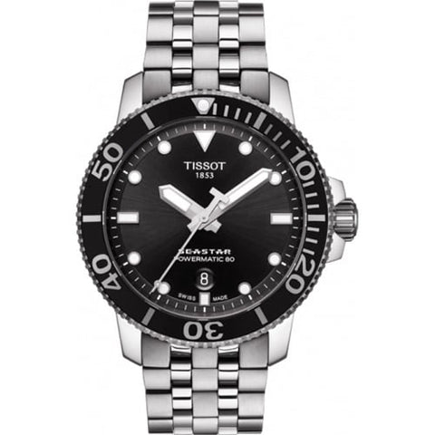 TISSOT T120.407.11.051.00 Watch - SEASTAR AT BK SS - Swiss Automatic Dive Watch [Parallel Import]