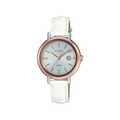 CASIO SHS-4525PGL-7AJF Watch - SHEEN Solar Sapphire Model | Elegant Women's Watch with Sapphire Crystal and Solar Power