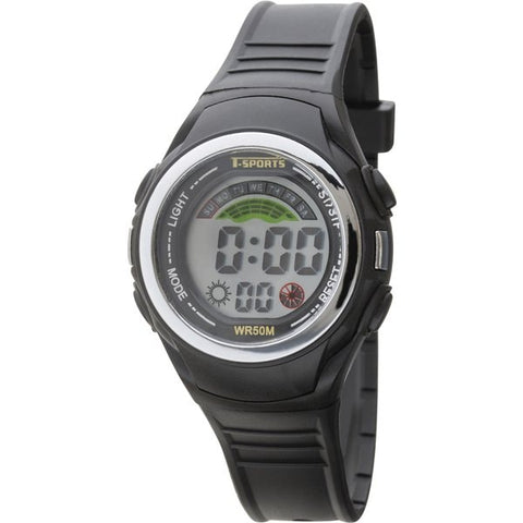 CLEVER TS D158 BK Stylish Men's Digital Watch with Waterproof Design, LED Display, Alarm Function, and Durable Strap for Everyday Wear