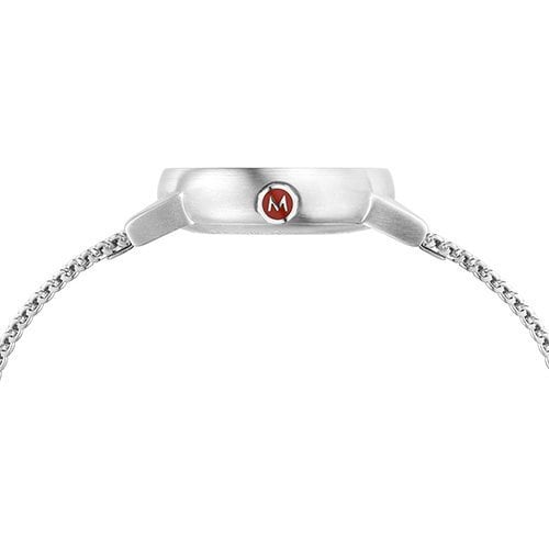 MONDAINE MSE.26110.SM Watch - Evo2 Petit Mesh Bracelet MONDAINE White/Mesh - Stylish Swiss Watch for Everyday Wear (Image 3)