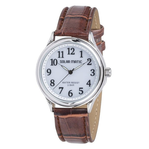 CLEVER SM AM166 WTS Men's Solar Watch with Water Resistance, Durable Design, and Eco Friendly Power for Everyday Style