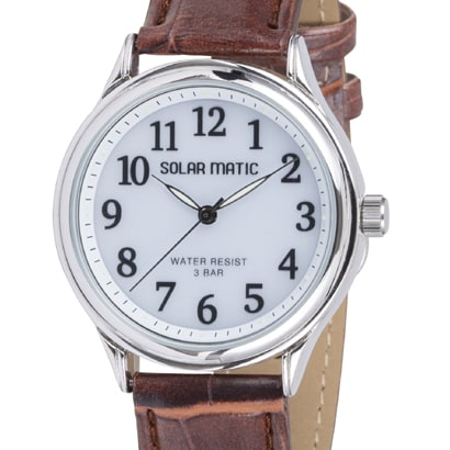 CLEVER SM AM166 WTS Men's Solar Watch with Water Resistance, Durable Design, and Eco Friendly Power for Everyday Style