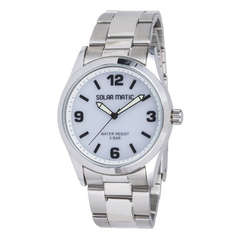 CLEVER SM AM168 WTS Men's Solar Watch with Water Resistance, Durable Design, Eco Friendly Power, and Stylish Versatility