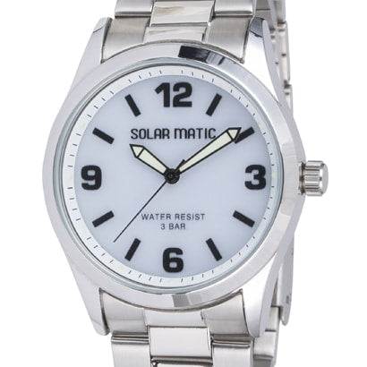 CLEVER SM AM168 WTS Men's Solar Watch with Water Resistance, Durable Design, Eco Friendly Power, and Stylish Versatility
