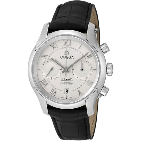 OMEGA 431.13.42.51.02.001 Men's De Ville Hour Vision Silver Watch with 5 Year Warranty, Elegant Design and Precision Craftsmanship