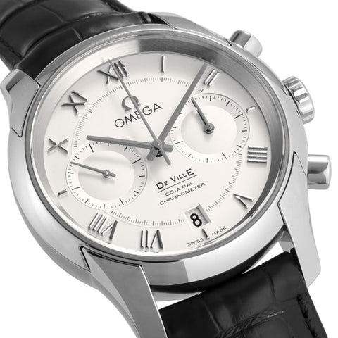 OMEGA 431.13.42.51.02.001 Men's De Ville Hour Vision Silver Watch with 5 Year Warranty, Elegant Design and Precision Craftsmanship