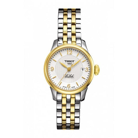 TISSOT T41218334 Watch - Ladies LE LOCLE Automatic Movement Gold Plated Bracelet Elegant Design 2 Year Warranty