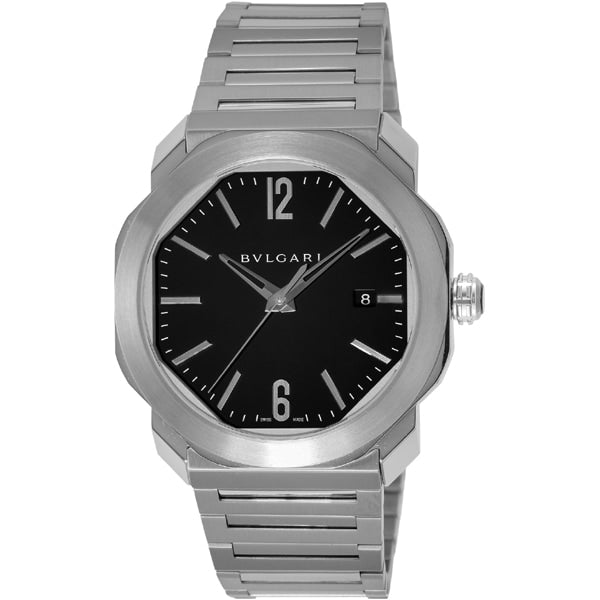 BVLGARI OC41BSSD Watch - Octo Roma 2-Year Warranty [Parallel Import] Black