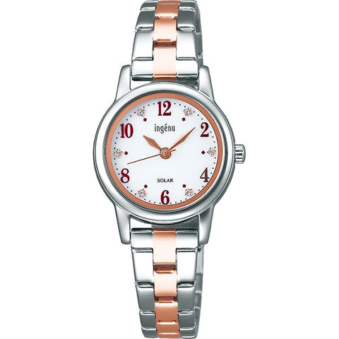 ALBA AHJD406 【Solar Watch】 Angéline ALBA (INGENU) Starting Solar - Elegant Timepiece with Eco-Friendly Solar Technology