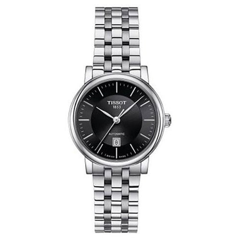 TISSOT T122.207.11.051.00 Watch - TISSOT CARSON AT BK SS L Black Watch - Elegant Men's Timepiece