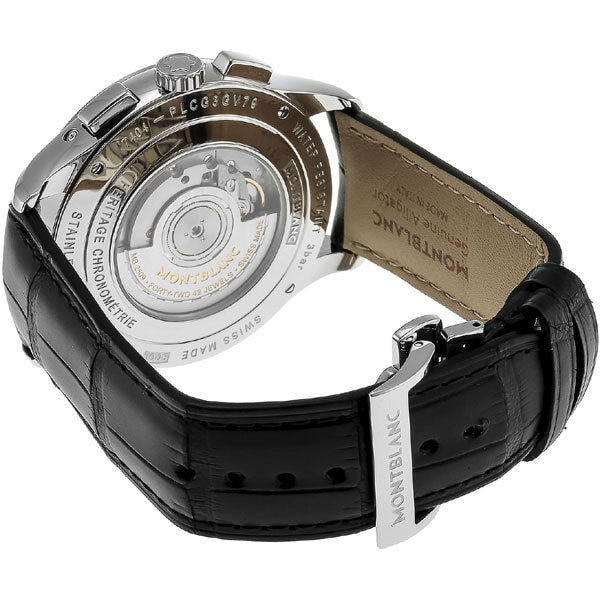 MONTBLANC 114875 Heritage Chronometrie Silver Watch with 2 Year