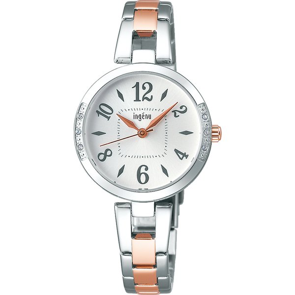 SEIKO AHJK448 Watch - Ladies Angeline Elegant Design Water Resistant Quartz Watch with Date Function and Classic Style