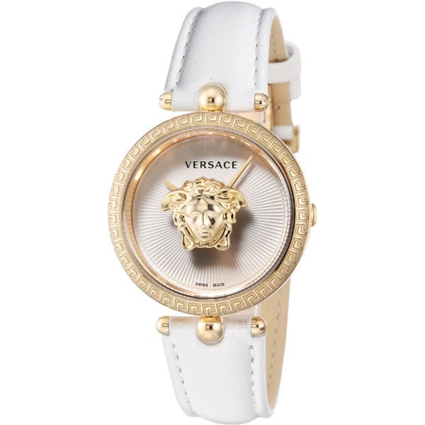 VERSACE VECQ00218 Watch - Palazzo Empire White Analog Watch with Water Resistant Classic Design and Elegant Style