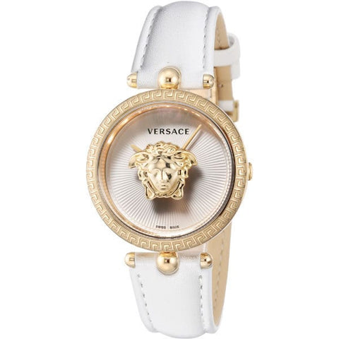 VERSACE VECQ00218 Watch - Palazzo Empire White Analog Watch with Water Resistant Classic Design and Elegant Style