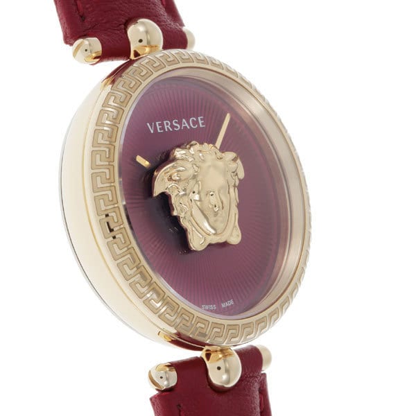 VERSACE VECQ00418 Watch - Palazzo Empire Red Watch with 2 Year Warranty Stylish Design Water Resistant Luxury Timepiece (Imag