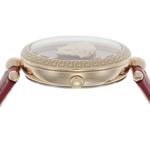 VERSACE VECQ00418 Watch - Palazzo Empire Red Watch with 2 Year Warranty Stylish Design Water Resistant Luxury Timepiece (Imag