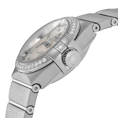 OMEGA 127.15.27.20.55.001 Constellation White Pearl Watch with 5 Year Warranty, Elegant Design and Precision Craftsmanship