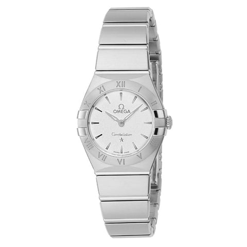 OMEGA 131.10.25.60.02.001 Constellation Manhattan Silver Watch with 5 Year Warranty Elegant Design and Precision Craftsmanship