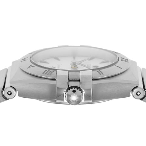 OMEGA 131.10.25.60.02.001 Constellation Manhattan Silver Watch with 5 Year Warranty Elegant Design and Precision Craftsmanship