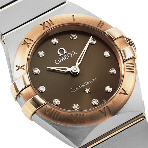 OMEGA 131.20.25.60.63.001 Constellation Quartz Manhattan Brown Elegant Design 5 Year Warranty Swiss Luxury Watch