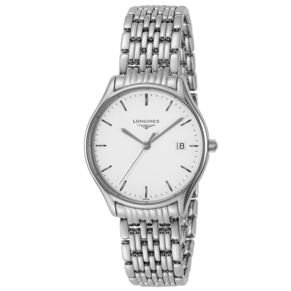 Longines L4.359.4.12.6 Watch - Reel [Lyre] 2-Year Warranty White | Swiss Luxury Watch with Elegant Design